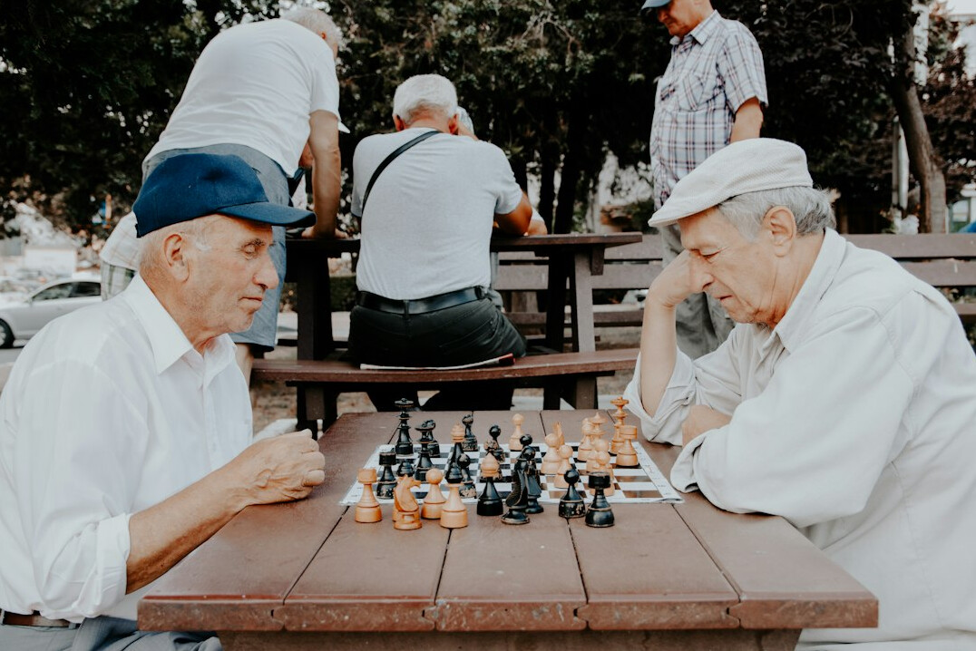 senior people exercising outdoors